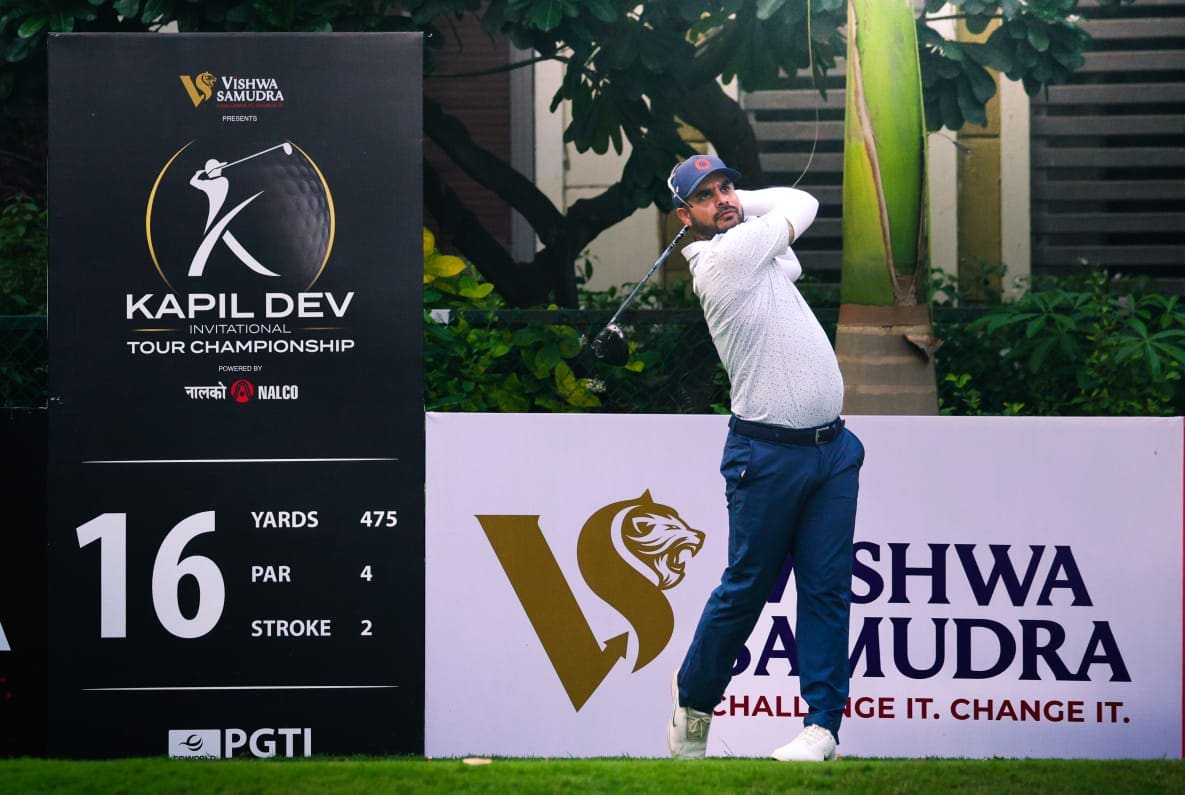 Shubhankar Sharma opens four-shot lead at Kapil Dev Invitational Tour Championship